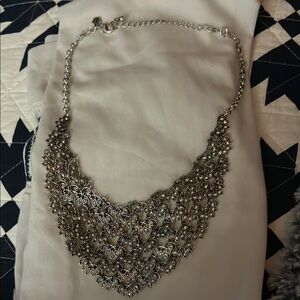 Elegant Silver Filigree Necklace